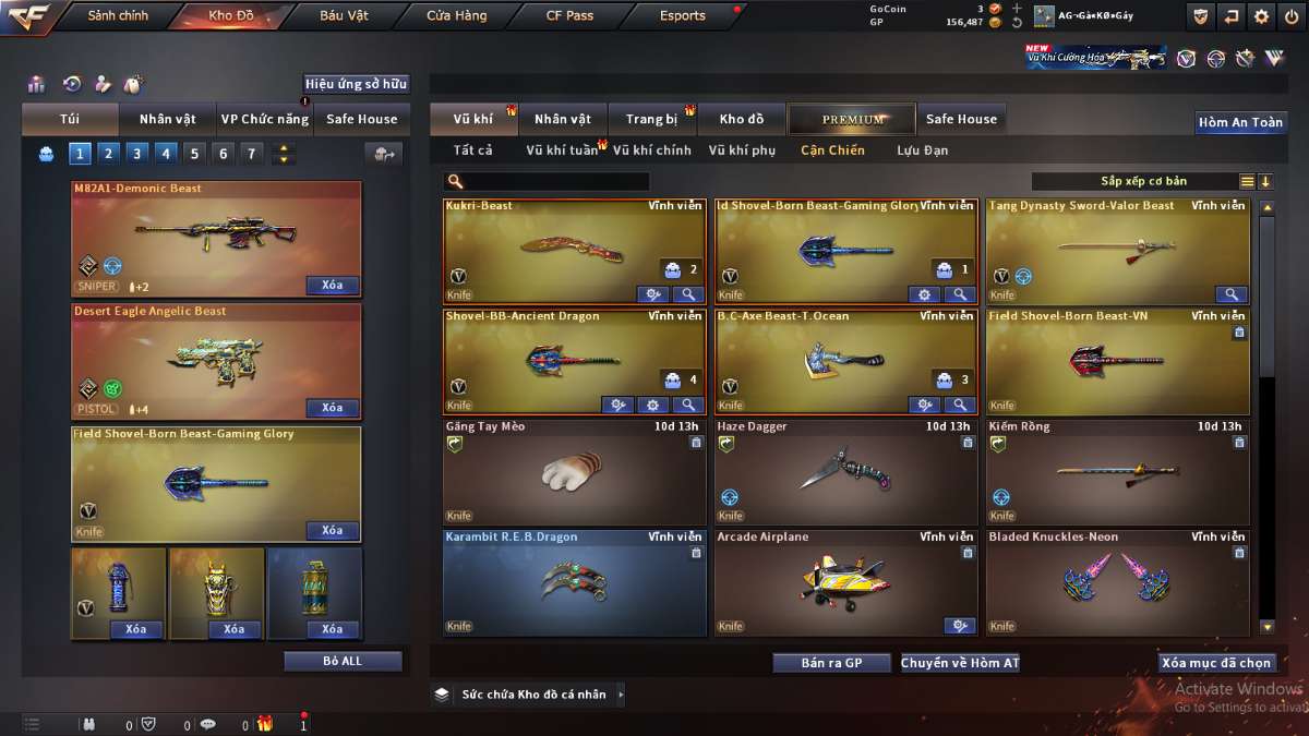 shop acc cf uy tin gia re